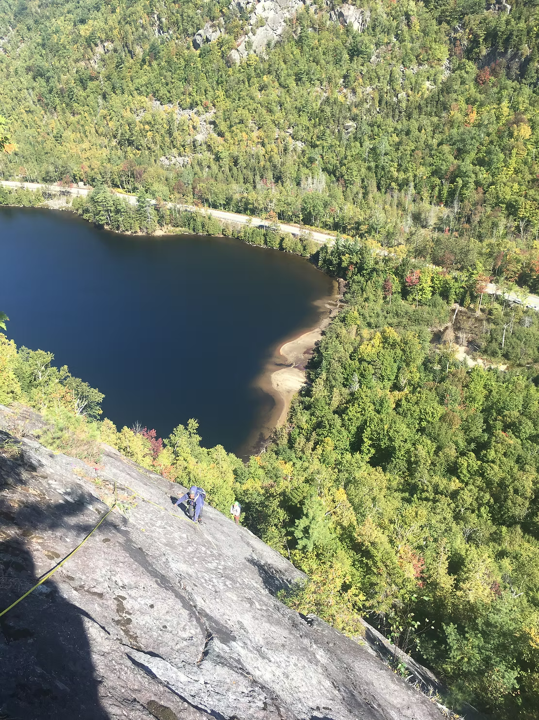 Beam Me Up route above Chapel Pond