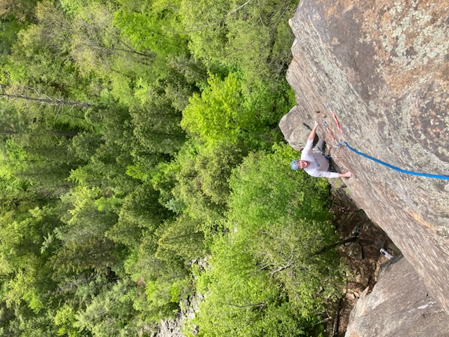 Single pitch rock climbing