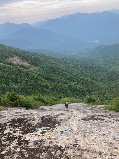 Slide climbing in the Adirondacks